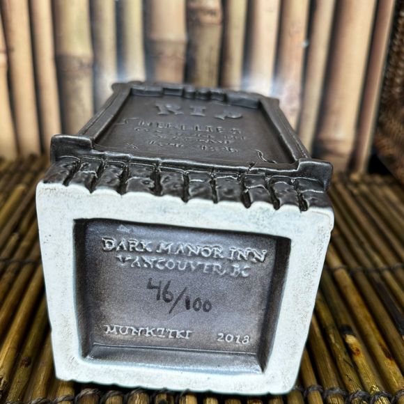 The Dark Manor Opening Weekend Munktiki Tiki Mug + Swizzle #46/100 Tombstone - Picture 7 of 8
